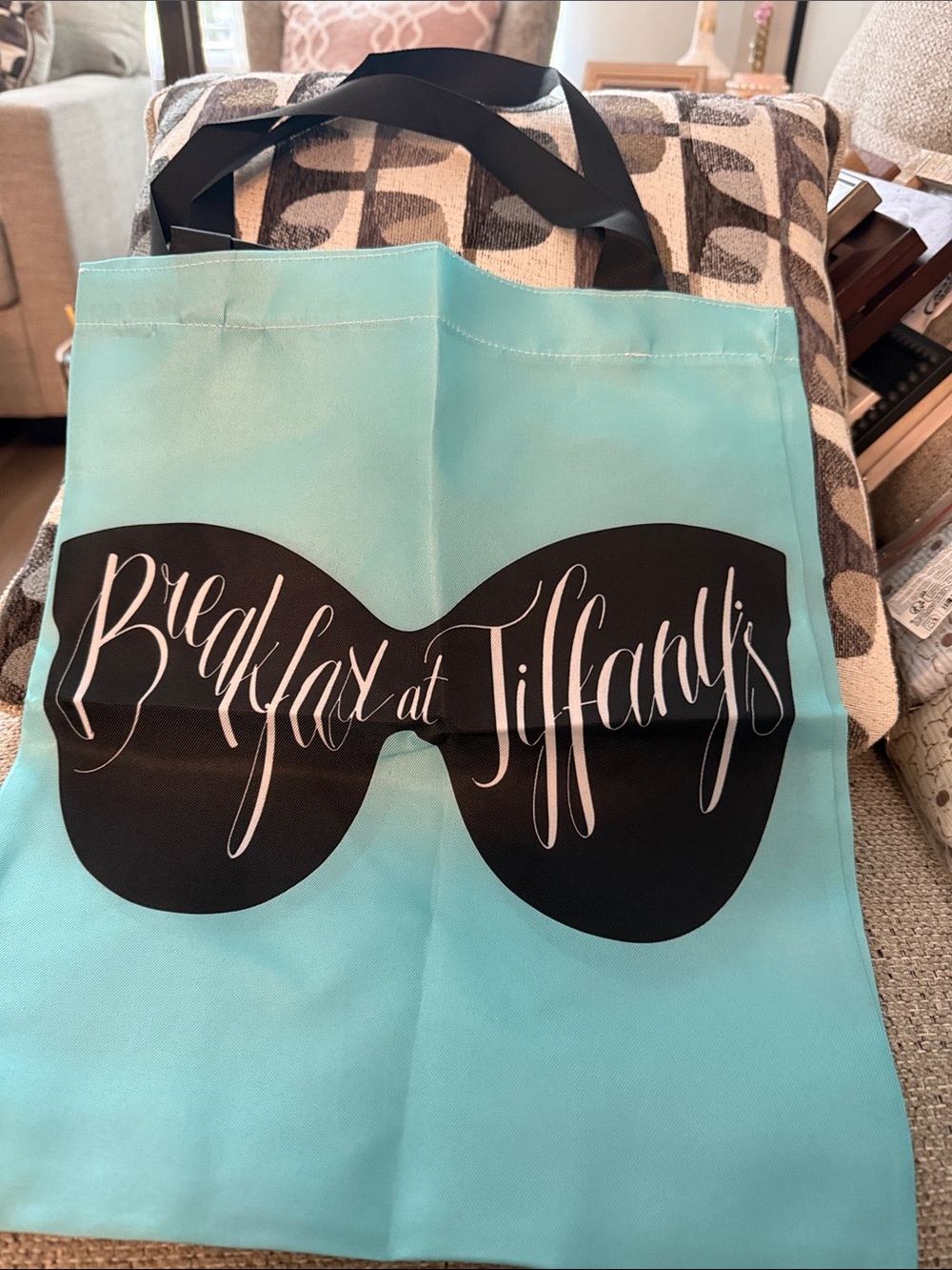 Breakfast at Tiffany's Aqua Tote Bag